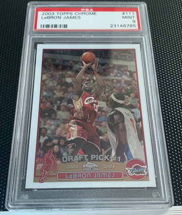 Lebron Topps Chrome Rookie PSA 9
