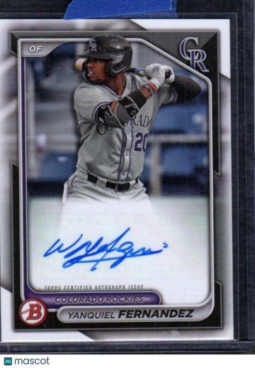 2024 Bowman Yanquiel Fernandez #PPRA-YF Prospects Autographs AU