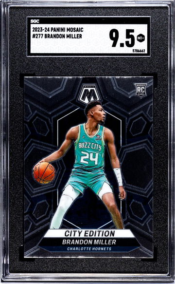 2023-24 Panini Mosaic #277 Brandon Miller SGC 9.5