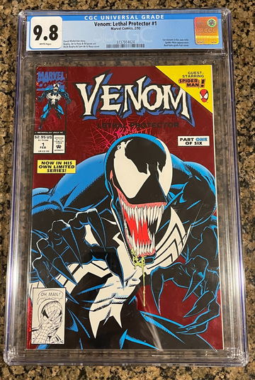 Venom Lethal Protector # 1 CGC 9.8 1st Solo Title Red Foil Cover 1993