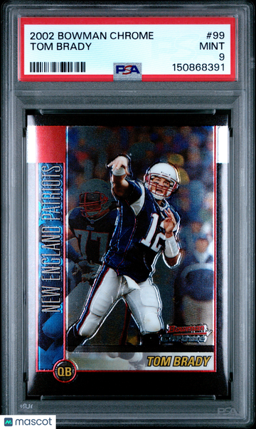 2002 Bowman Chrome Tom Brady #99 PSA 9