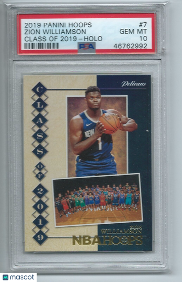 2019 Panini Hoops Class Of 2019 Zion Williamson #7 Holo PSA 10