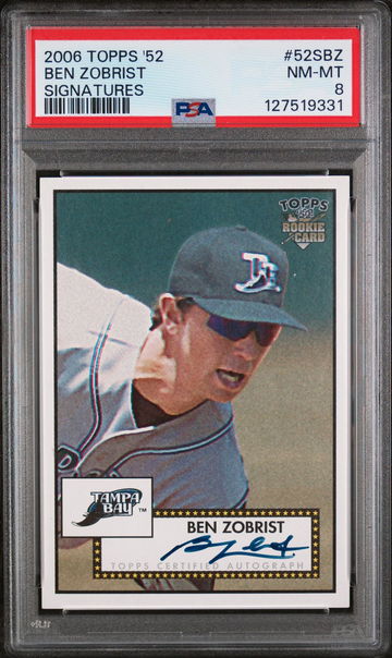 2006 Topps '52 Signatures Ben Zobrist #52SBZ PSA 8