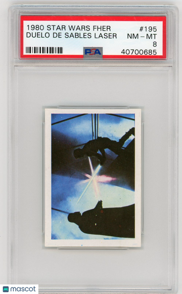 1980 Star Wars Fher Duelo De Sables Laser #195 PSA 8