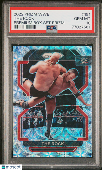 2022 Panini Prizm WWE The Rock #191 Premium Box Set PSA 10