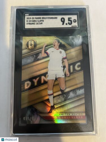 2019-20 Panini Gold Standard Carli Lloyd #15 SGC 9.5