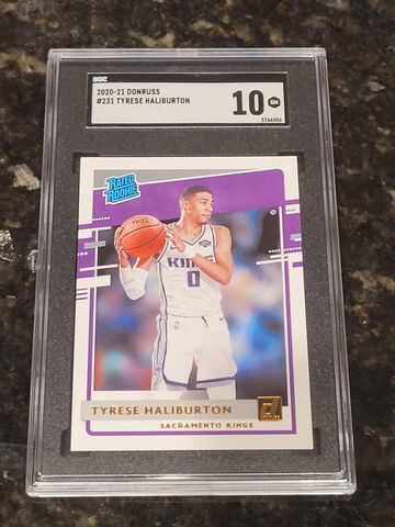2021 Donruss Tyrese Haliburton Rated Rookie SGC 10
