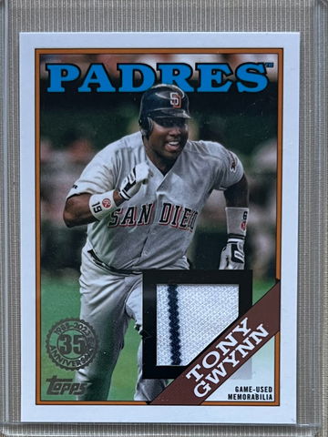 2023 Topps #88R-TG Tony Gwynn Game-Worn 1988 jersey relic