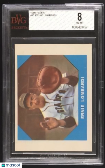 1960 Fleer Ernie Lombardi #17 BVG 8