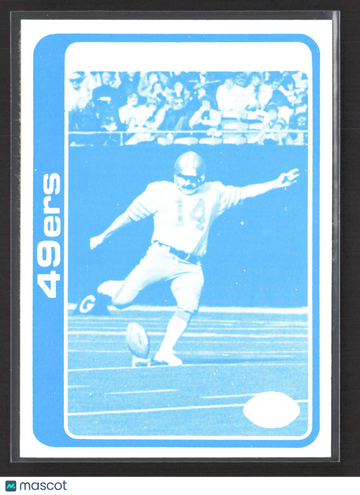 1989 Topps Football Blue Blank Back Ray Wersching #14