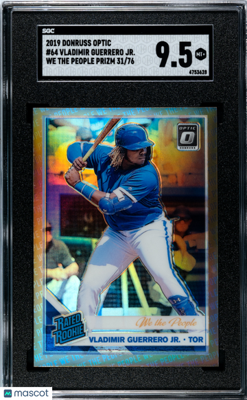 2019 Donruss Optic Vladimir Guerrero JR. #64 We The People Prizm SGC 9.5