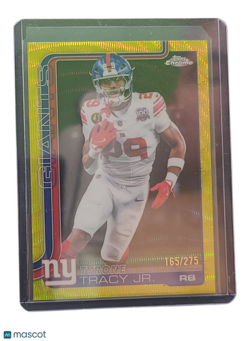 2024 Topps Chrome Tyrone Tracy Jr. #228 Yellow RayWave /275