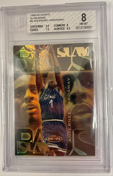 1998-99 Hoops Slam Bams #9 Anfernee Hardaway BGS 8 /100