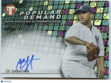 2022 Topps Pristine CC Sabathia Topps