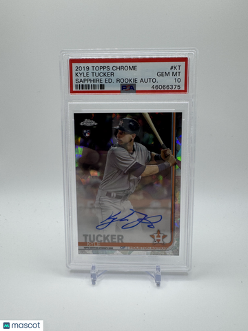 2019 Topps Chrome Sapphire Edition Rookie Autographs Kyle Tucker Ed. Rookie Autograph PSA 10