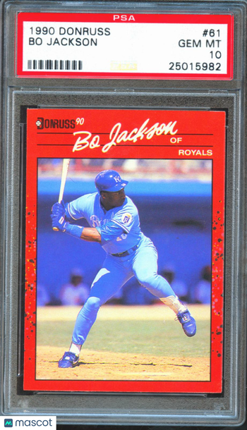 Bo Jackson 1990 Donruss PSA 10