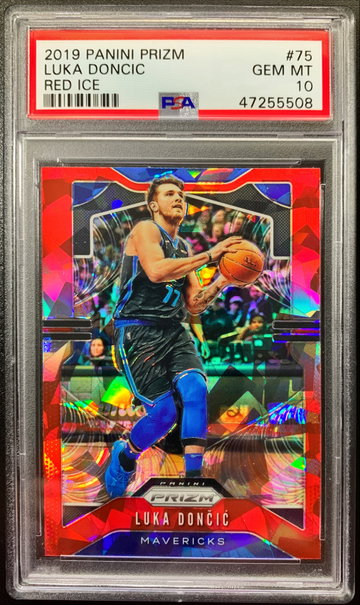2019 Prizm Red Ice Luka Doncic PSA 10