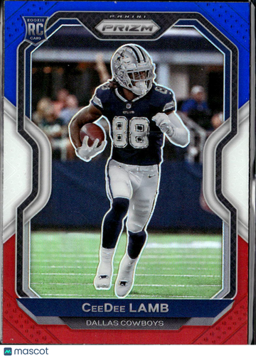 CeeDee Lamb 2020 Panini Prizm RC Red White Blue Dallas Cowboys