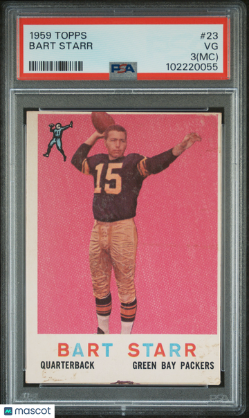 1959 Topps Bart Starr #23 MC PSA 3