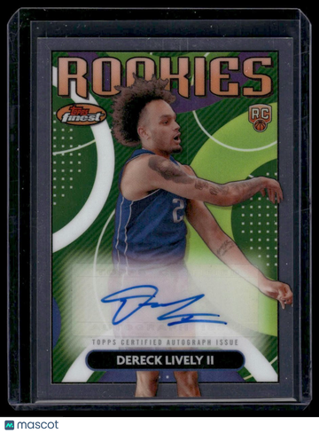 2023-24 Finest Dereck Lively II #RFA-DLII Rookie Finest Autographs AU