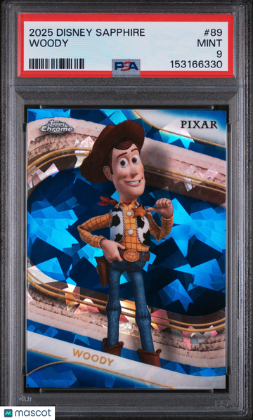 2025 Topps Chrome Disney Sapphire Edition Woody #89 PSA 9