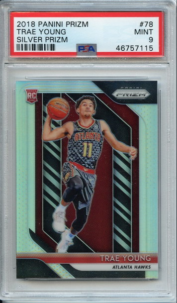 Trae Young Prizm Silver PSA 9