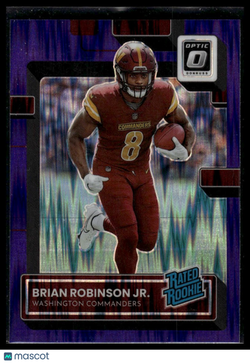 2022 Donruss Optic Brian Robinson Jr. #227 Purple Shock RC
