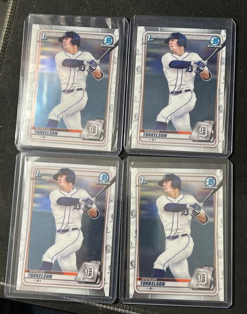 Spencer Torkelson 2020 Bowman Draft chrome base x 4 lot