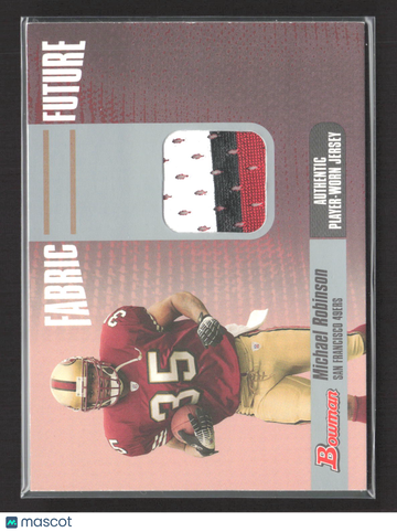 2006 Bowman Fabric of the Future Michael Robinson #FF-MR Authentic Player-Worn Jersey