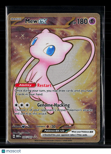 2023 Scarlet & Violet 151 Mew EX Holo Secret Rare HR #205/165