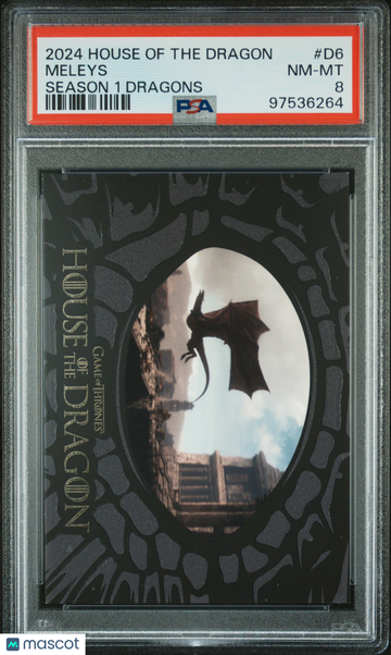 2024 Rittenhouse House Of The Dragon Season One Dragons Meleys #D6 PSA 8