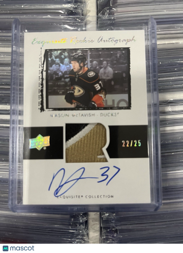 2021 Ice Mason McTavish #03T-MM Exquisite Collection 2003 04 Rookie Auto Patch Rookie