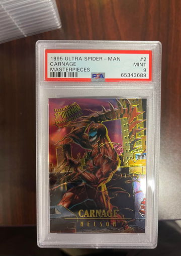 1995 Ultra SPider-Man Carnage Masterpieces PSA 9