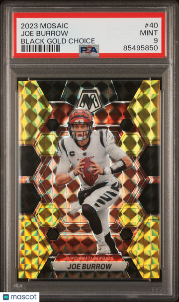 Joe Burrow 2023 Panini Mosaic #40 Black Gold Choice