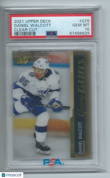 2021-2022 Upper Deck Daniel Walcott #229 Clear Cut PSA 10