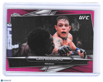 2026 Topps Chrome UFC Caio Borralho #76 Pink /399 Parallel/Variety Short Print Low Pop