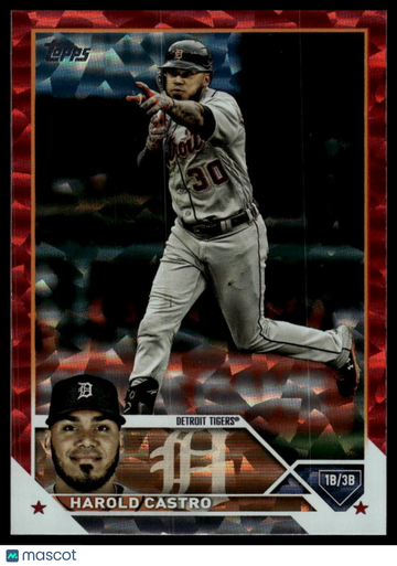 2023 Topps Harold Castro #126 Red Foil SN