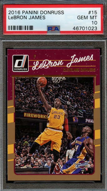 2016 Donruss #15 LeBron James PSA 10 Gem Mint