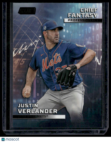 2023 Stadium Club Justin Verlander #CFPRO-20 Chief Fantasy Professionals Black SN