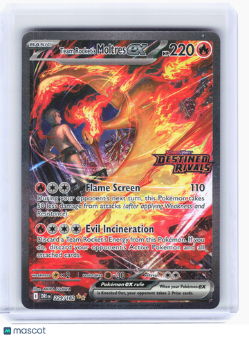 Miscellaneous Cards & Products Team Rocket's Moltres ex (Destined Rivals Stamp) Holo Double Rare #229/182