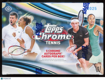 Jasmine Paolini Taylor Fritz Qinwen Zheng Novak Djokovic 2025 Topps Chrome Tennis Breakers Delight Chrome Autograph Card