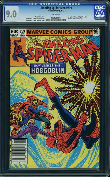 AMAZING SPIDER-MAN #239, CGC 9.0 VFNM