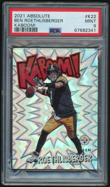 2021 Panini Absolute Kaboom! Ben Roethlisberger #K-22 PSA 9