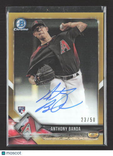 2018 Bowman Chrome Anthony Banda #CRA-AB Gold Refractor /50 RC