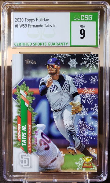 2020 Topps Holiday Fernando Tatis Jr #HW59 CSG Mint 9 Gold Cup San Diego Padres
