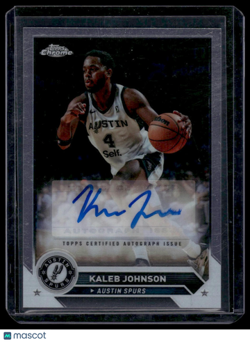 2023-24 Topps G-League Kaleb Johnson #AC-KJ Chrome Autographs AU