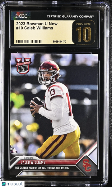 2023 Bowman U Now Caleb Williams #10 CGC 10