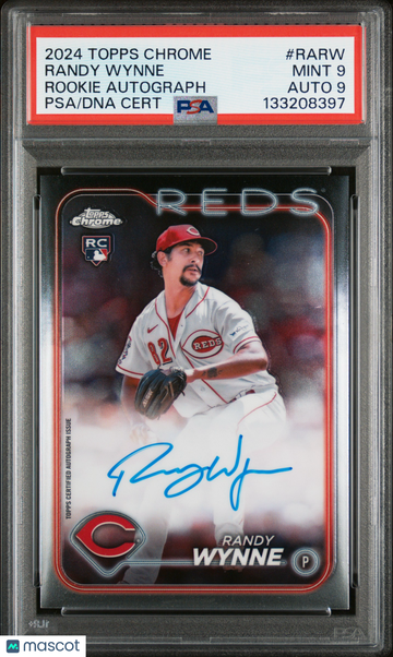 Randy Wynne 2024 Topps Chrome Rookie Autographs #RARW-[Base] Auto 9 PSA 9