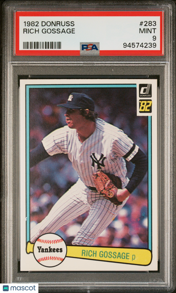 1982 Donruss Rich Gossage #283 PSA 9