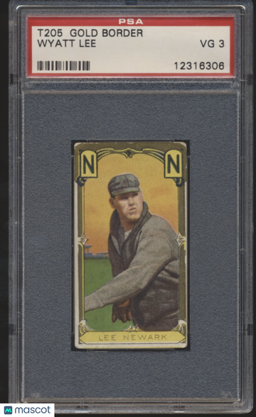 1911 T205 Gold Border Wyatt Lee PSA 3
